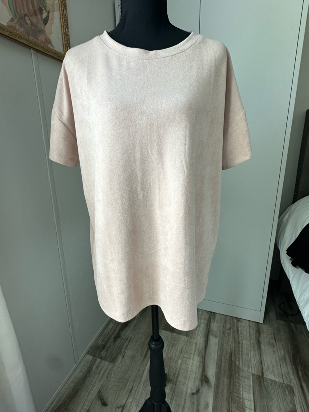 Wishlist Short Sleeve Crewneck Top - Light Cream
